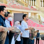 Presiden Jokowi saat berada di Stadion Lukas Enembe, Kabupaten Jayapura (31/08/22) (Foto: Laily Rachev – Biro Pers Sekretariat Presiden)