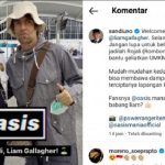 Vokalis Band Oasis Liam Gallagher Liburan ke Bali, Sandiaga Uno Turut Berkomentar.