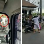 Heboh Video Aksi Brutal Pria Berpakaian Adat Tusuk Pemotor di Bali.