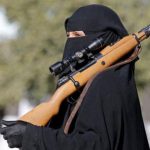 ilustrasi Perempuan Saudi miliki senjata api
