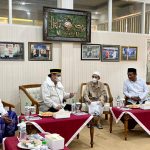 Ketum Partai Golkar Airlangga Hartarto dan pengurus diterima pengasuh ponpes Nurul Jadid KH Moh Zuhri Zaini di Probolinggo, Rabu 14/6/2022.