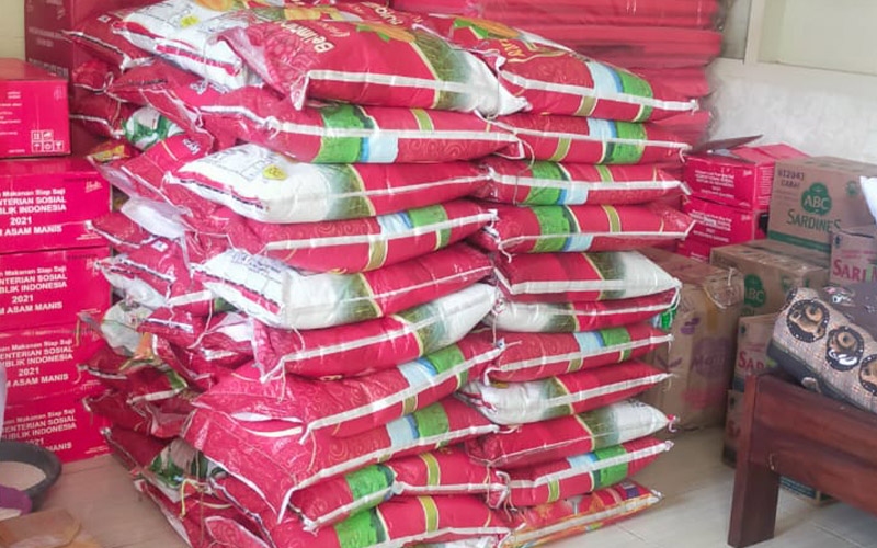 BNPB Kirimkan 2 Ton Beras
