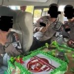 Viral Video Oknum Anggota Polisi Doakan TNI Tidak Panjang Umur, Kue Ulang Tahun Dijilat.
