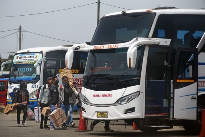 ilustrasi bus antar provinsi