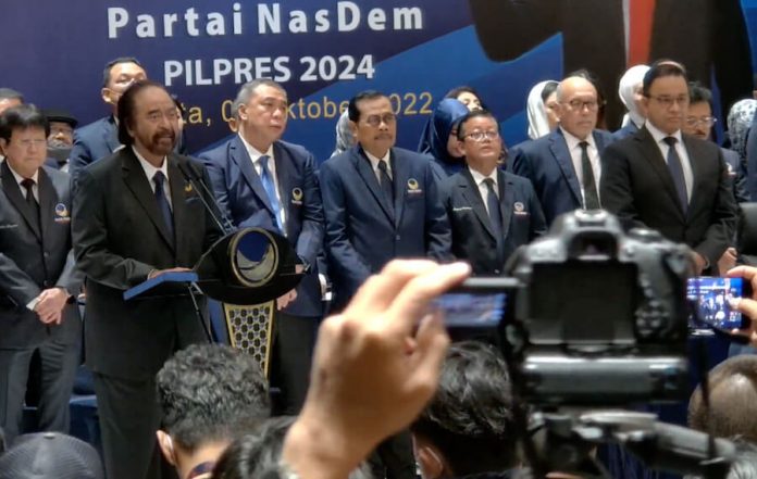 Partai Nasdem Deklarasi Anies