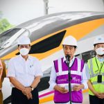 Presiden Jokowi tinjau proyek Kereta Cepat Jakarta-Bandung dalam kunjungan kerjanya ke Provinsi Jawa Barat (13/10/22) (Foto: Laily Rachev – Biro Pers Sekretariat Presiden)