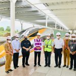 Presiden Jokowi tinjau proyek Kereta Cepat Jakarta-Bandung dalam kunjungan kerjanya ke Provinsi Jawa Barat (13/10/22) (Foto: Laily Rachev – Biro Pers Sekretariat Presiden)