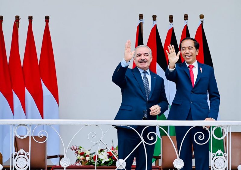 Presiden Jokowi sambut kunjungan resmi Perdana Menteri Palestina Mohammad I.M. Shtayyeh di Istana Kepresidenan Bogor, Jawa Barat (24/10/22) (Foto: Laily Rachev - Biro Pers Sekretariat Presiden)