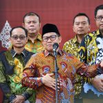 Ketua Umum PKB Muhaimin Iskandar dan Dewan Pengurus Pusat (DPP) Partai Kebangkitan Bangsa (PKB) di Istana Merdeka, Jakarta (31/10/22) (Foto: Biro Pers Sekretariat Presiden)