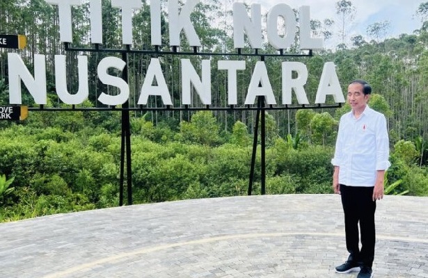 Presiden Jokowi Tinjau Pembangunan Infrastruktur IKN di Kabupaten Penajam Paser Utara