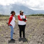 Papua Muda Inspiratif memantau lahan yang akan ditanami jagung