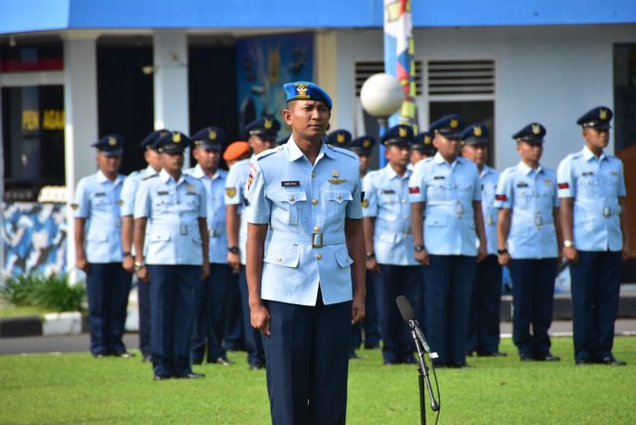 Danlanud Muljono Pimpin Upacara Dalam Rangka HUT Ke-76 POMAU
