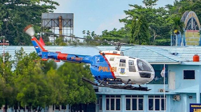 Helikopter milik Polri tipe NBO 105