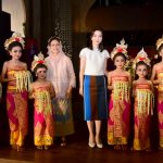 Ibu Iriana terima kedatangan Madam Kim Keon-hee, Ibu Negara Republik Korea di Hotel The Apurva Kempinski, Bali (14/11/2022) (Foto: Muchlis Jr – Biro Pers Sekretariat Presiden)