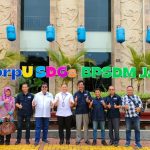 Jajaran pengurus Jaringan Media Siber Indonesia atau JMSI Jatim, melakukan audiensi dengan Kepala Badan Pengembangan Sumber Daya Manusia (BPSDM) Provinsi Jatim, Aries Agung Paewai SSTP MM