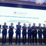 Pertemuan bersama Dewan Masyarakat Ekonomi ASEAN (MEA) yang diselenggarakan di Phnom Penh, Kamboja (10/11/22).
