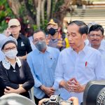 Presiden Joko Widodo saat meninjau lokasi KTT G20 di Denpasar, Bali (08/11/22)