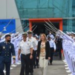 Ditjen Perhubungan Laut Kementerian Perhubungan menyambut kedatangan kapal layar dari Norwegia di Pelabuhan Nusantara 2, Tanjung Priok, Jakarta Utara.