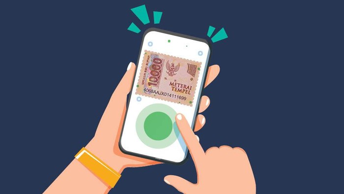 ilustrasi meterai digital