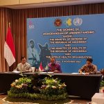 Penandatanganan MoU yang dilakukan oleh Menteri Pertahanan RI Prabowo Subianto, Menteri Kesehatan RI Budi Gunadi Sadikin, dan Direktur Jenderal WHO Tedros yang disaksikan Menko Polhukam Mahfud MD, mewakili Presiden RI di sela-sela pelaksanaan KTT G20 hari pertama di Nusa Dua Bali (15/11/2022)