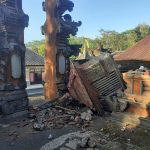 bangunan rusak akibat gempa Karangasem Bali