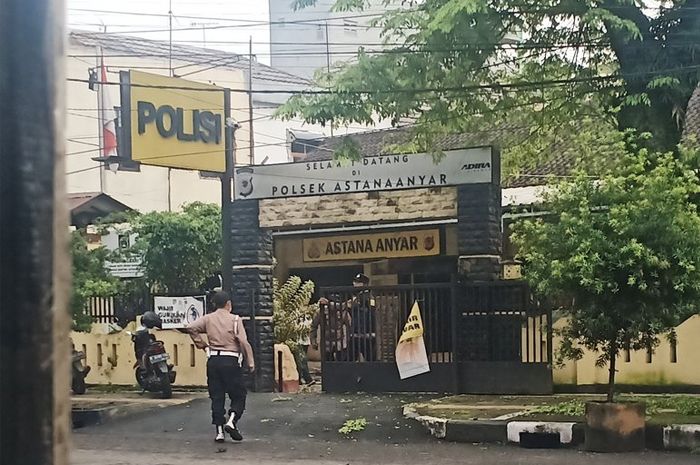 Lokasi bom bunuh diri di Polsek Astana anyar, Bandung, Jawa Barat