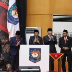 Mendagri Muhammad Tito Karnavian saat memberikan sambutan pada Peresmian sekaligus Pelantikan Penjabat (Pj.) Gubernur Papua Barat Daya di Kantor Pusat Kemendagri, Jakarta (9/12/2022).