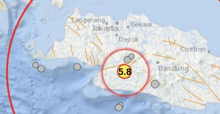 Gempa M 5,8 guncang Sukabumi, Jawa Barat