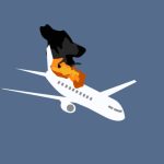 ilustrasi pesawat jatuh