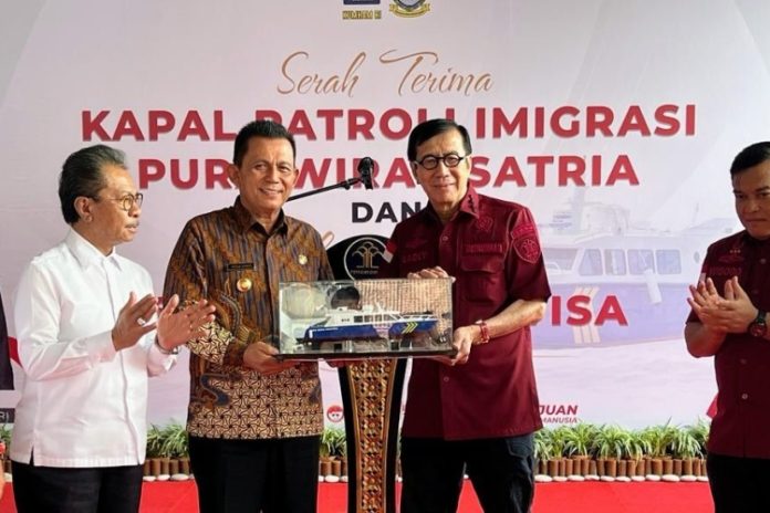 Acara Serah Terima Kapal Patroli Imigrasi Pura Wira Ksatria dan Launching Second Home Visa di Lagoi Bintan Kepulauan Riau (21/12/2022).