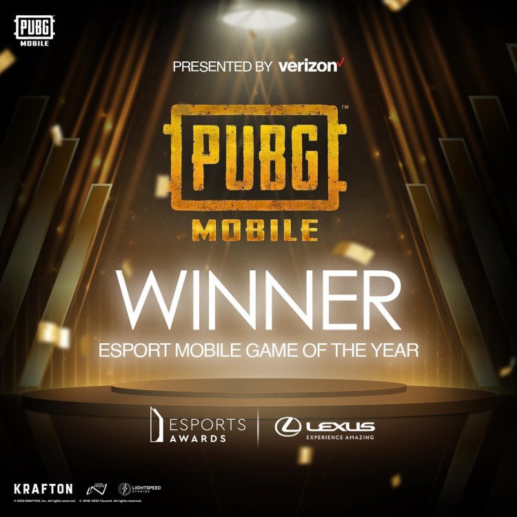PUBG Mobile menangkan Esports Mobile Game of the Year Presented by Verizon pada ajang penghargaan Esports Awards 2022.