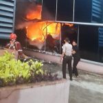 Gedung Kemenkumham kebakaran pada siang hari ini, Rabu (8/12/2022).