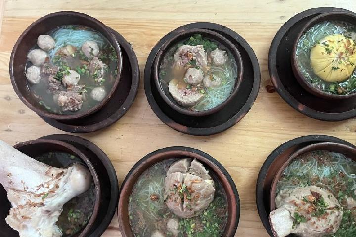 Bakso terbuat dari pati talas yang menjadi salah satu menu di Resto MS, Kota Bogor, Jawa Barat. (ilustrasi)