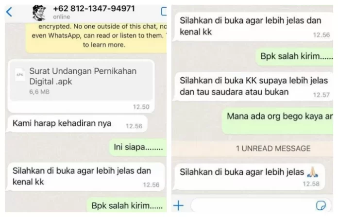 penipuan undangan pernikahan