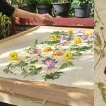 ilustrasi batik ecoprint