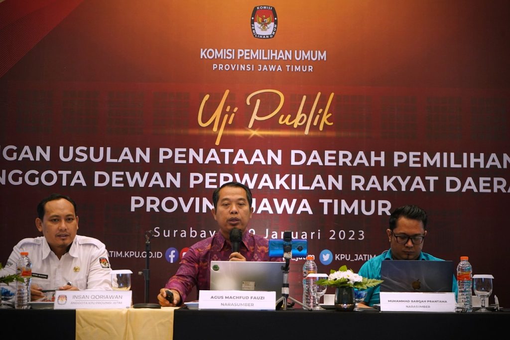 KPU Jatim Usulkan Tiga Rancangan Penataan Dapil Libatkan Stakeholder