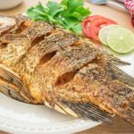 ilustrasi ikan goreng