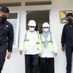 Wakil Presiden Ma’ruf Amin meninjau lokasi pembangunan hunian tetap (huntap) relokasi warga korban gempa Cianjur di Desa Sirnagalih, Cilaku, Cianjur (04/01/2023).