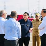 Presiden Joko Widodo setelah melihat perlintasan gajah di KM 12 ruas tol Pekanbaru-Dumai (05/01/23) (Foto: Laily Rachev – Biro Pers Sekretariat Presiden)