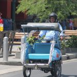 ilustrasi becak motor