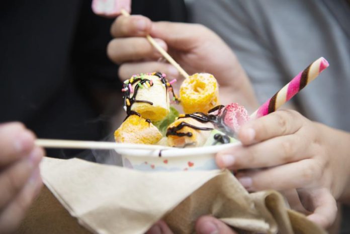 ilustrasi jajanan ciki ngebul