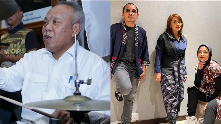 Menteri PUPR Basuki Jadi Drummer Band Kotak