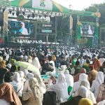 Puncak Resepsi 1 Abad Nahdlatul Ulama di Stadion Gelora Delta Sidoarjo, Jawa Timur (7/2/2023).