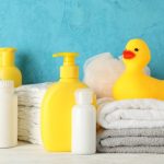ilustrasi shampoo dan sabun bayi