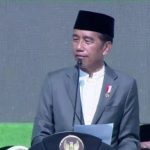 Presiden Jokowi menghadiri resepsi puncak acara 1 abad Nahdlatul Ulama (NU) di Sidoarjo, Jawa Timur.