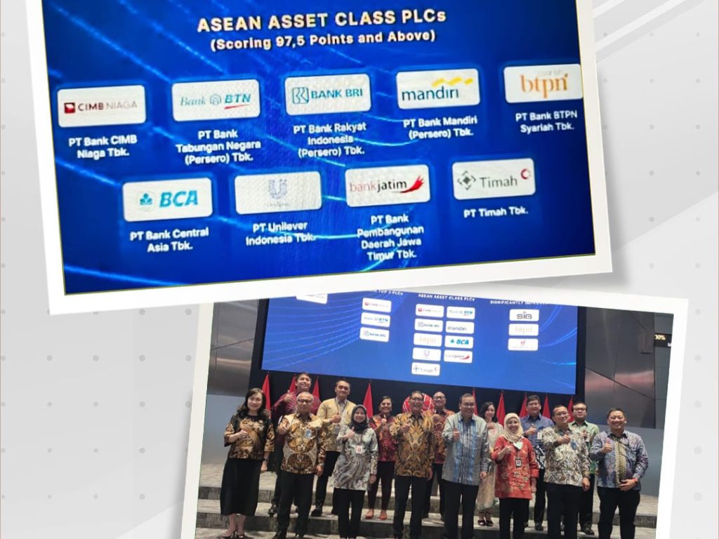 Bank Jatim berhasil tercatat masuk di jajaran Asean Asset Class PLCs