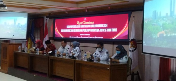 KPU Jatim : Pengelohan Anggaran harus Sesuai dengan Pelaksanaan Pemilu
