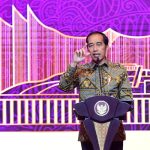 Presiden Joko Widodo menghadiri Pertemuan Tahunan Industri Jasa Keuangan (PTIJK) Tahun 2023 di Hotel Shangri-La, Jakarta (6/2/2023) (Foto: Lukas – Biro Pers Sekretariat Presiden)