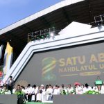 Resepsi puncak satu abad Nahdlatul Ulama yang diselenggarakan di Gelora Delta Sidoarjo, Kabupaten Sidoarjo, Provinsi Jawa Timur (7/2/2023).