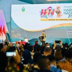 Presiden Joko Widodo saat menghadiri Puncak Peringatan Hari Pers Nasional Tahun 2023 di Gedung Serbaguna Pemerintah Provinsi Sumatra Utara, Kabupaten Deli Serdang (9/2/2023) (Foto: Laily Rachev – Biro Pers Sekretariat Presiden)